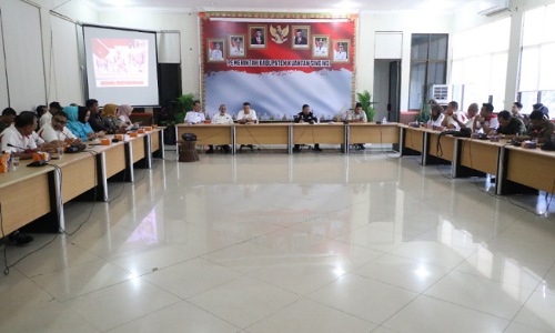 PB Porprov X Riau rapat bersama KONI kabupaten/kota se-Riau.(foto: ultra/halloriau.com)