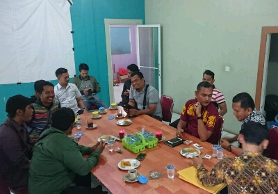 Saat Konferensi Pers, Kamis (28/3/2019) siang, bertempat di Kantor Bawaslu Kepulauan Meranti.
