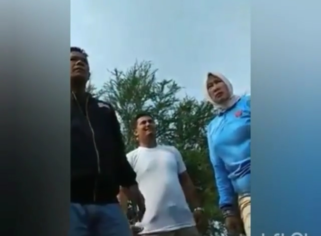 Screenshot video dugaan pelanggaran kampanye di Masjid Agung An-Nur Kota Pekanbaru 