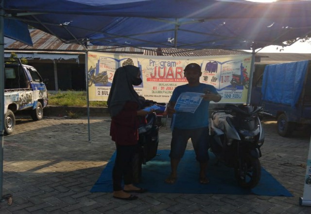Promo Yamaha Gear di Pasar Kualu Nenas Kampar.