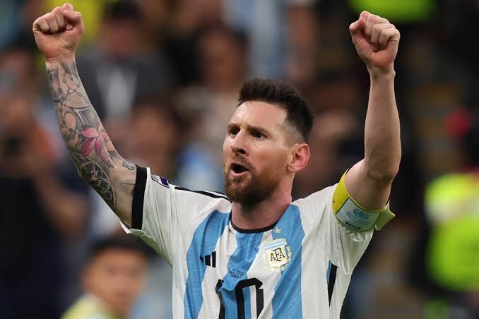 Selebrasi Lionel Messi bawa Argentina Juara Piala Dunia 2022 (foto/int)