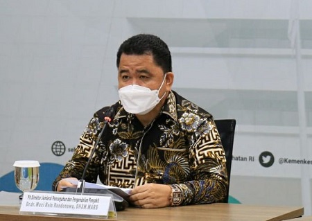 Plt Direktur Jenderal Pencegahan dan Pengendalian Penyakit Kemenkes RI, Dr dr Maxi Rein Rondonuwu, DHSM, MARS