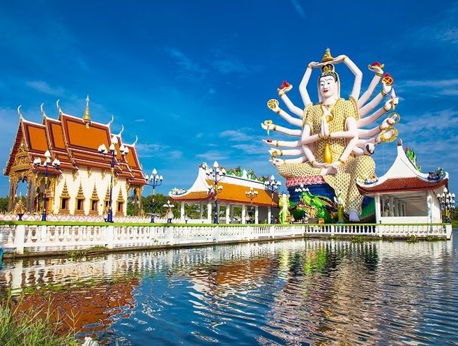 Ilustrasi Thailand - Wat Plai Temple di Koh Samui, Thailand (SHUTTERSTOCK/Aleksandar Todorovic).(SHUTTERSTOCK/LEKSANDAR TODOROVIC)
