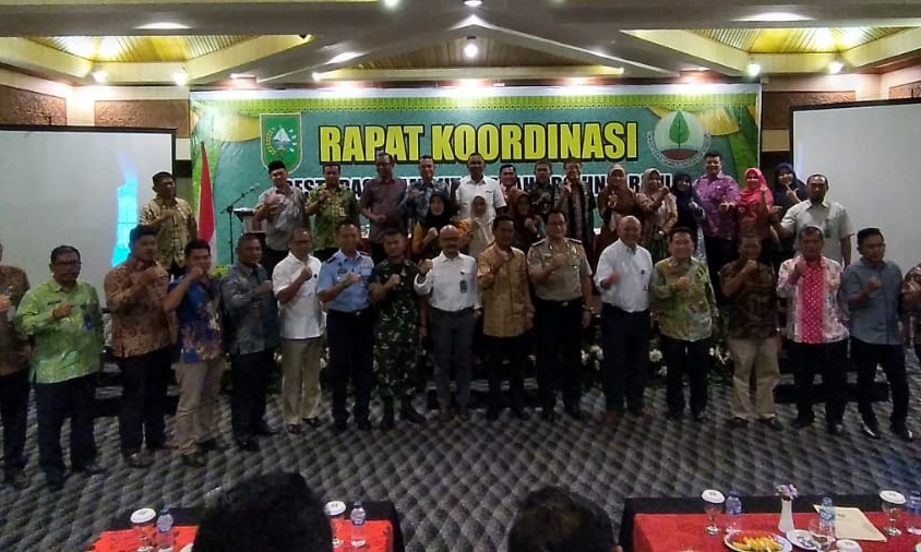 Rapat Koordinasi (Rakor) Restorasi Gambut Daerah Provinsi Riau tahun 2019 di Hotel Pangeran Pekanbaru.