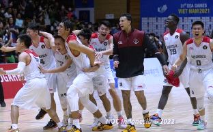 Tim Basket Indonesia di SEA Games ke-31 2021 Vietnam.