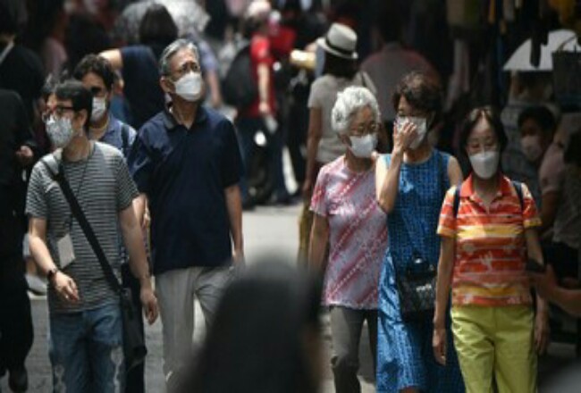Ilustrasi situasi di Korea Selatan saat pandemi Covid-19. Foto: CNNIndonesia