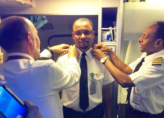 Mohammed Abubakar kini jadi pilot.