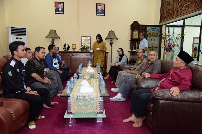 Wakil Bupati Bengkalis Bagus Santoso mengapresiasi kegiatan pengabdian kepada masyarakat yang dilakukan Himadata Fakultas Hukum Universitas Islam Riau di Bengkalis