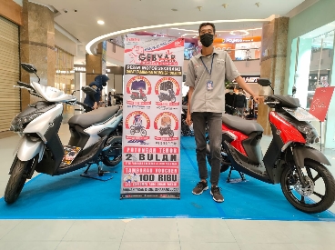 Pameran Yamaha di Mal Ska Pekanbaru, Sabtu (17/10/2021).