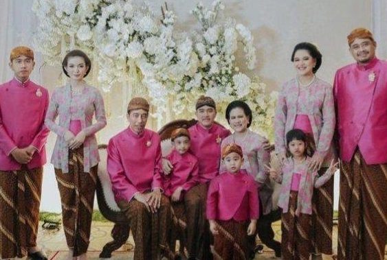 Presiden Joko Widodo dan keluarga
