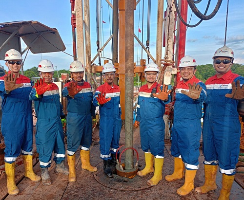 PHR bersama Pertamina Drilling berhasil melakukan tajak sumur perdana di Lapangan Benar WK Rokan
