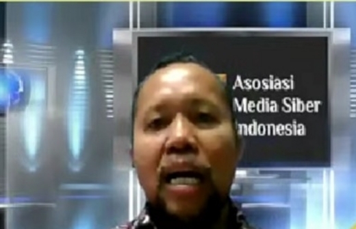 Ketua Asosiasi Media Siber Indonesia (AMSI) Wenseslaus Manggut 