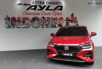 PT ADM meluncurkan Daihatsu Ayla terbaru di Senayan, Jakarta Pusat (foto/detik)