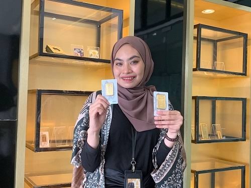 Harga emas 1 gram di Pekanbaru dijual Rp 1,945 juta (foto/ist)