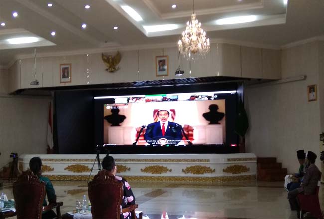 Presiden Jokowi beri arahan untuk pemulihan ekonomi kepada Pemda.