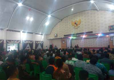  Pertemuan Bupati Rokan Hilir (Rohil), H Suyatno AMp dengan 509 Petugas Jaga Malam, Sopir, dan Cs.