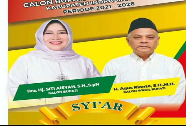 Partai Gerindra mengusung Siti Aisyah dan Agus Rianto atau disingkat dengan Syi’ar.