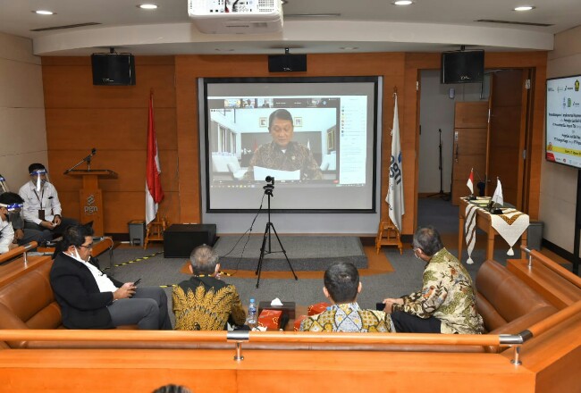 Penandatanganan PJBG dilakukan secara virtual yang diwakili oleh Direktur Komersial PGN Faris Azis dan Maryadi selaku Direktur Utama Pupuk Kujang.
