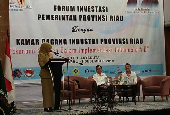 Forum investasi Pemprov Riau dengan Kadin Riau.