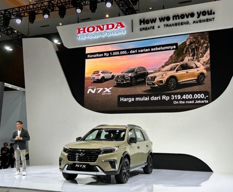 Honda meluncurkan New Honda BR-V N7X Edition pada pembukaan Indonesia International Motor Show (IIMS) 2024, Kamis (15/2/2024) 