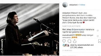 Dul menangis sat konser di Malaysia.