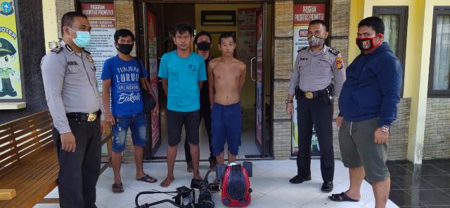 Dua pencuri mesin speed boat dan mesin genset di Surau Suluk Dusun Muara Nikum, berhasil diringkus Tim Buser Reskrim Polsek Rambah Hilir serta amankan barang curiannya.