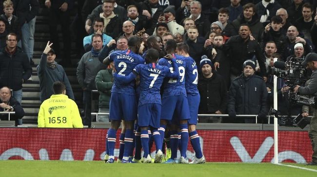 Chelsea kalahkan Tottenham Hotspur pada laga lanjutan Liga Inggris.