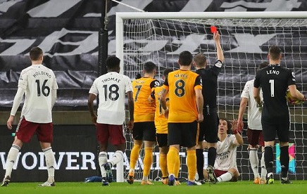 Arsenal kalah 1-2 dari Wolves (Foto: Getty Images/Catherine Ivill)