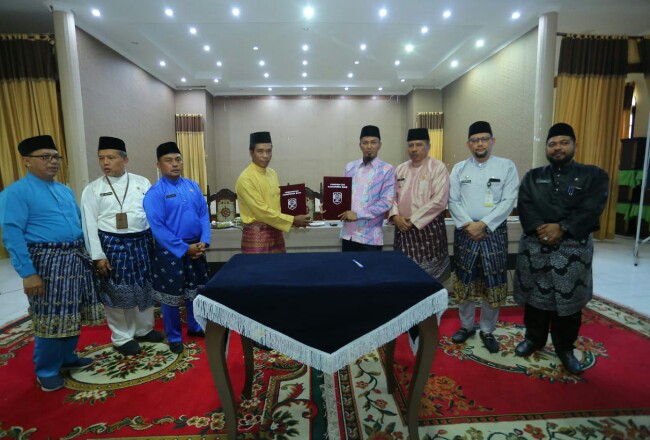 Sosialisasi Percepatan Penyusunan APBKam 2020, yang ditaja oleh Dinas Pemberdayaan Masyarakat dan Kampung (DPMK) Kabupaten Siak, bertempat di Gedung Tengku Mahratu Siak, Jumat (10/1/2020).