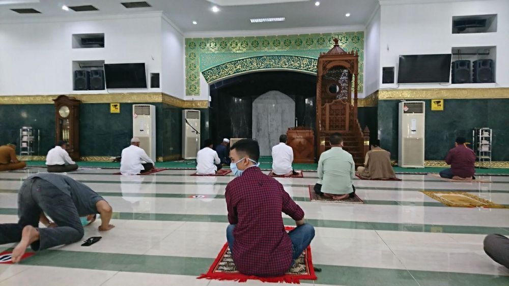 Masjid Raya An Nur dibuka kembali.