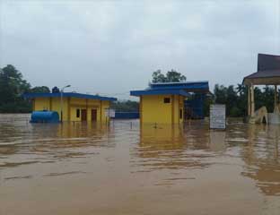 Banjir badnang di Rohul. FOTO: Feri Hendrawan