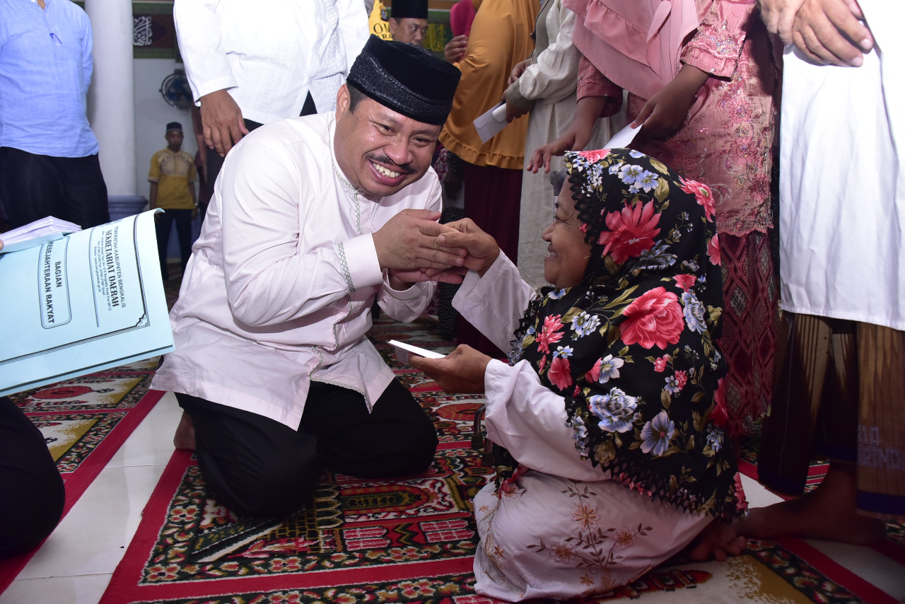 Safari Ramadan Kabupaten Bengkalis di Masjid Nurul Iman Desa Penebal Kecamatan Bengkalis.  