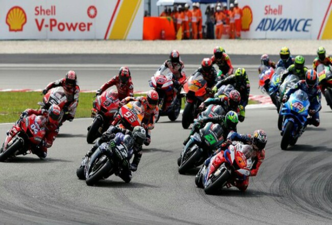 Ilustrasi balapan MotoGP.
