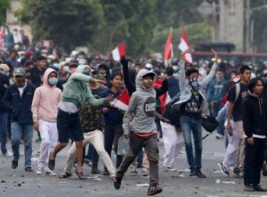 Demo rusuh di Jakarta