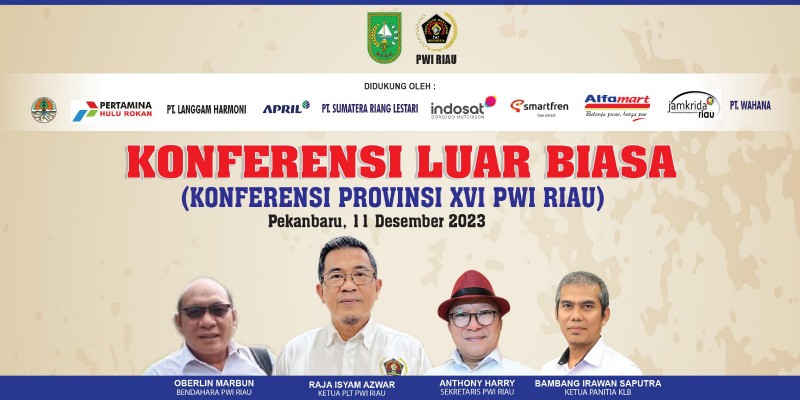 KLB Konferprov XVI PWI Riau akan berlangsung di New Hollywood Hotel Pekanbaru (foto/ist)