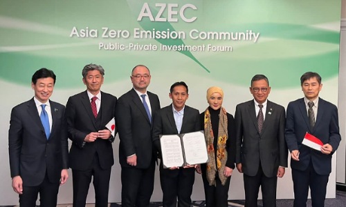Direktur Strategi dan Pengembangan Bisnis PGN, Heru Setiawan bersama PTPN dan 3 perusahaan Jepang dalam pengembangan proyek Biomethane.(foto: istimewa)