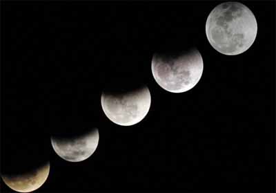Ilustrasi Gerhana Bulan.