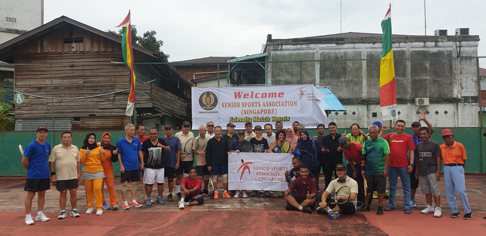 Pelti Kabupaten Kepulauan Meranti mendapatkan kunjungan kegiatan keolahragaan tenis dari Senior Sport  Assosiation Singapore. 