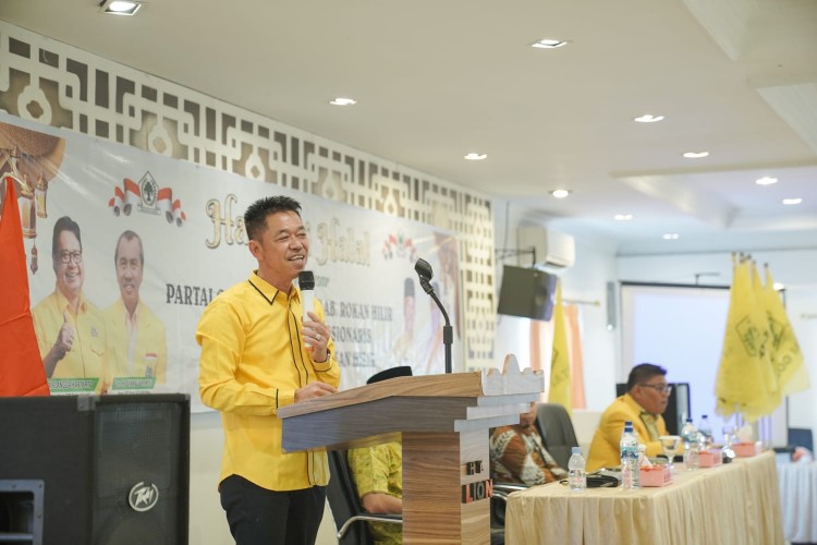 Ketua Partai Golkar Rohil, Afrizal Sintong berhasil rebut kursi Ketua DPRD Rokan Hilir (foto/Afrizal)