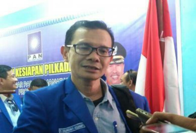 Sekretaris DPW PAN Provinsi Riau T Zulmizan F Assagaff