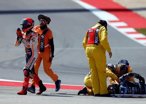 Hukuman Marc Marquez tetap berlaku meski pembalap Repsol Honda itu absen di MotoGP Argentina 2023/Foto/Reuters