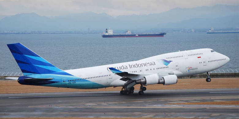 Ilustrasi pesawat Garuda Indonesia