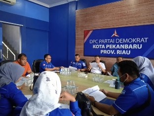 DPC Partai Demokrat Kota Pekanbaru telah membuka pendaftaran Bacaleg, 30 persen kuota Bacaleg perempuan (foto/int)
