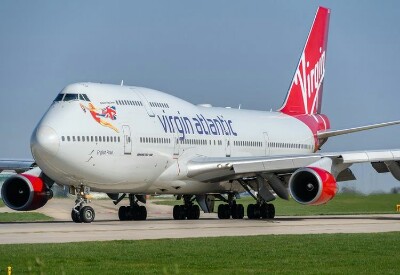 Pesawat milik maskapai Virgin Atlantic.