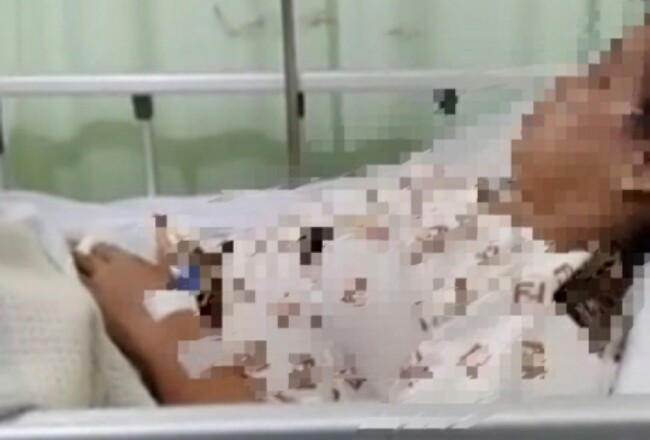 Foto pasien di dalam video yang viral.