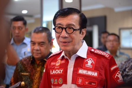 Menteri Hukum dan HAM Yasonna Laoly kunjungan kerja ke Riau (foto/int)