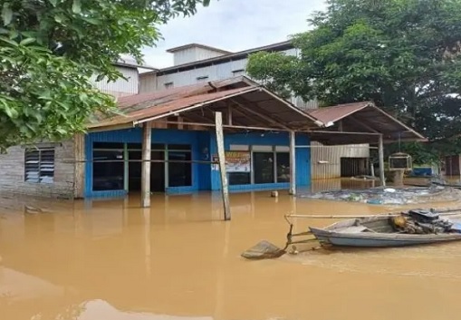 Banjir di Palangkaraya berdampak ke ribuan warga di empat kecamatan (foto/bpbd)