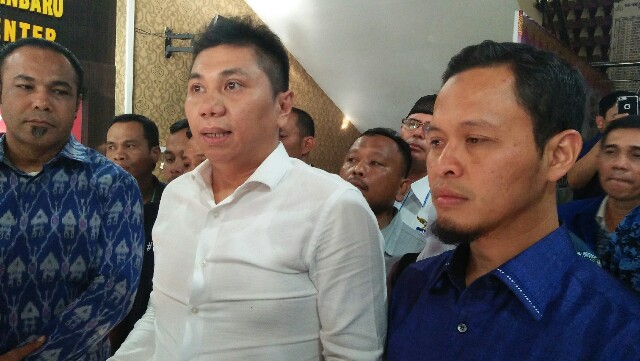 Ketua DPC Partai Demokrat Pekanbaru Agung Nugroho diperiksa sebagai saksi