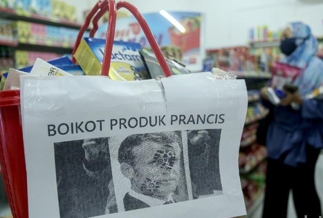 Minimarket di Jakarta boikot produk Perancis.