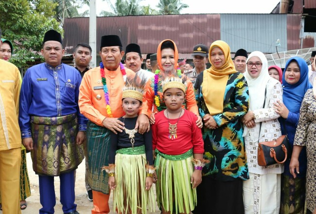 Bupati Sukiman, menghadiri Musyawarah Pertanggungjawaban BUMDesa Luberti Jaya Desa Lubuk Bendahara Timur, Kecamatan Rokan IV Koto.